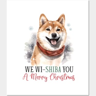 Christmas Shiba Pun Posters and Art